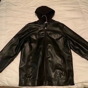 Black Rivet leather jacket